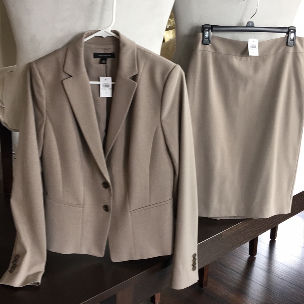 Brand new Ann Taylor beige skirt suit